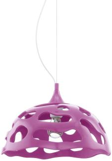 LED Pendelleuchte, Kunststoff purple, H 110 cm