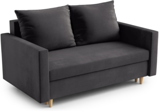 AX LIVING Boxspringbett 140x200 mit Bettkasten Clavio in Beige