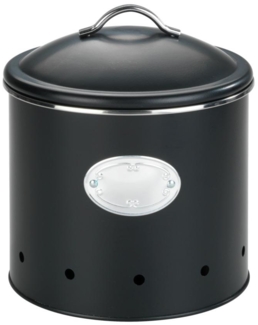 Aufbewahrungsdose Nero mit Löchern, Schwarz