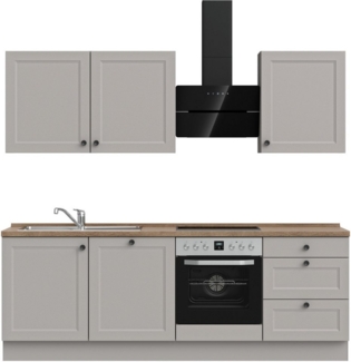 nobilia® Küchenzeile "Cascada II", vormontiert, Breite 240 cm, Ausrichtung wählbar, wahlw. mit E-Geräten