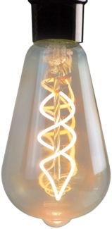 ZMH 1 Edison-Glühbirne E27 LED Vintage Dekorative Retro-Glühbirnen 4W LED Spiralfadenlampen ST64 2200K