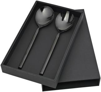 Broste Copenhagen TVIS Salatbesteck titanium black Set 2tlg.