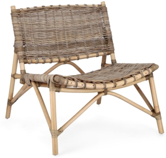 Sessel Tarifa aus Rattan, Natur