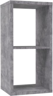 FORTE Mauro Regal, Holzwerkstoff, Grau, 39,5 x 72,8 x 32,9 cm