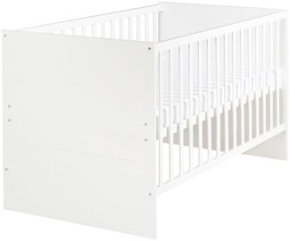 roba Kinderzimmerset 'Anton' 3-teilig - Bett 70 x 140 - Wickelkommode - Kleiderschrank 3-türig - Weiß