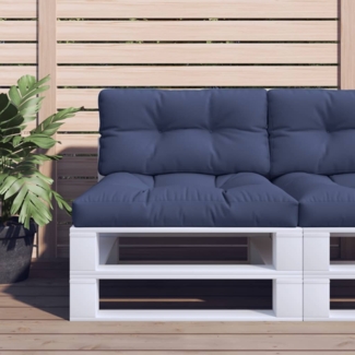 vidaXL Palettenkissen-Set Marineblau 70x40x12 cm Stoff 378104