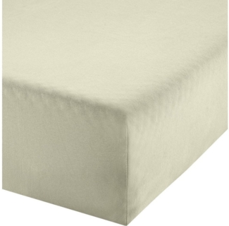 Erwin Müller Spannbettlaken Boxspring-Spannbettlaken "Regensburg", Jersey, Gummizug: Rundumgummi, (1 Stück), Single-Jersey Multi-Stretch Uni