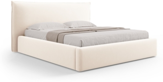 Micadoni Bett Kaelle Samtstoff Helles Beige 200x200