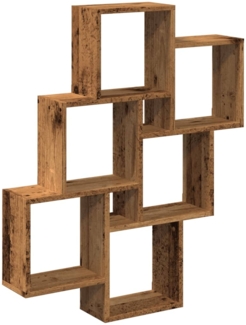 vidaXL Würfelregal Altholz-Optik 78x15x93 cm Holzwerkstoff 856594