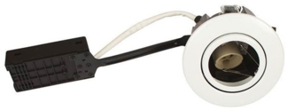 Scan Products Luna quick install 230v gu10 ip44 ss316 white round