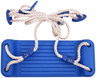 vidaXL Schaukelsitz mit Strickleiter und Klettersteinen Blau PE 91695