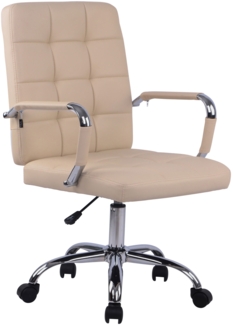 CLP 'Deli Pro' Bürostuhl, Kunstleder creme, max. 120 kg