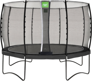 EXIT Trampolin Allure Classic Ø 366 cm Schwarz mit Sicherheitsnetz