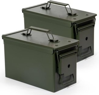 Zedelmaier Aufbewahrungsbox Munitionskiste, Ammo Box, Patronenbox, Aufbewahrungsbox für Lithiumbatterien, Munition