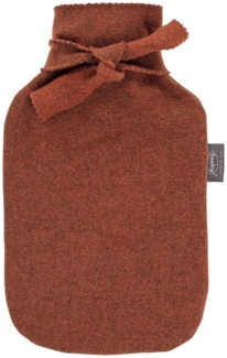 Wärmflasche mit hochwertigem Bezug Braun 2 Liter Fashy 67406-24
