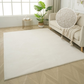 my home Teppich Cali, weich, modern, waschbar, rechteckig, Höhe: 16 mm, Uni-Farben, kuschelig, & weich, Wohnzimmer, Schlafzimmer, Esszimmer