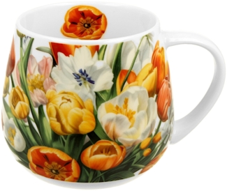 DUO Flowers Classic Fassbecher 430 ml TULIPS New Bone China Porzellan