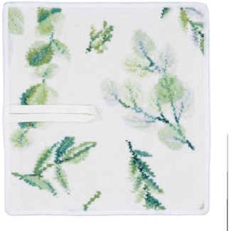 Feiler Kids Chenille Accessoires Gentle Leaves|Schnullertuch 25x25 cm