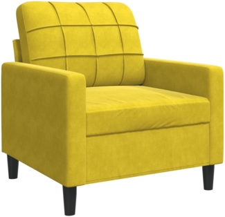 vidaXL Sessel Gelb 60 cm Samt 4007610