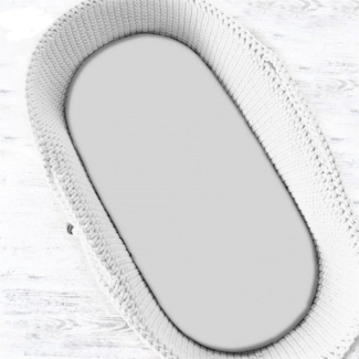 Spannbettlaken 40 x 90 cm Grau Baumwolle Bettlaken