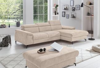 COTTA Ecksofa Kitty L-Form, inkl. Kopfteilverstellung, optional mit Bettfunktion u. Bettkasten