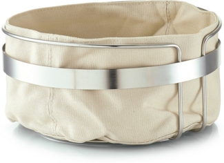 Zeller Present Brotkorb, Baumwolle, Metall, (1-tlg), mit Stofftasche