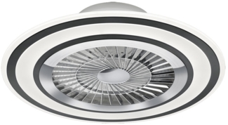 LED Deckenventilator, weiß, schwarz, CCT, Fernbedienung, 60 cm