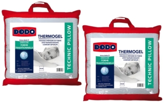 Kopfkissen 2er-Set mit Memory Schaum & Kühlungseffekt - 60x60 cm - DODO FRESH von DODO