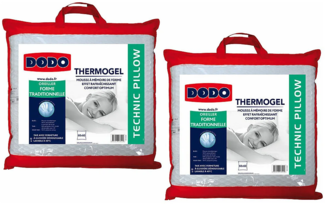 Kopfkissen 2er-Set mit Memory Schaum & Kühlungseffekt - 60 x 60 cm - DODO FRESH von DODO