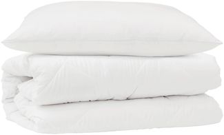 vidaXL Bettdecken Set mit Kissen 2 pcs Weiß Mikrofaser 3376750