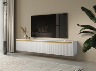 AX LIVING Sideboard TV Lirio 180 180 cm breit, modern, weiß