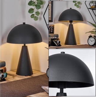 hofstein Tischleuchte Tischlampe aus Metall in Schwarz mit Schalter am Kabel, ohne Leuchtmittel, moderne Leuchte im Retro/Vintage-Design, (30 cm), Höhe 44 cm, E27
