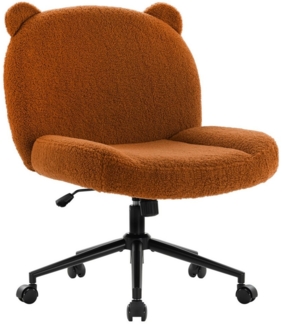 Intimate WM Heart Bürostuhl ohne Armlehne, Ergonomischer Drehstuhl mit Rollen, Höhenverstellbarer Schreibtischstuhl mit Mittlerer Rückenlehne