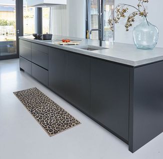 MD Entree Läufer Cook&Wash Küchenläufer Teppichläufer Küchenteppich, rechteckig, Höhe: 5 mm, bei 30° waschbar, anti-rutsch, 50 x 150 cm, Safari, beige