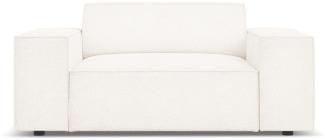 Micadoni Boucle Sessel Jodie | Bezug Beige | Beinfarbe Black Plastic