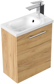 Gäste WC Badmöbel Pico Slimline 40cm SoftClose eiche gold : Eiche Gold