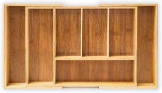Bambus Besteckkasten verstellbar XL 10018884