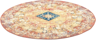 TOM TAILOR HOME Teppich Funky Outdoor Orient Two, rund, Höhe: 5 mm, Flachgewebe, Orient-Optik, In- und Outdoor geeignet, Wohnzimmer