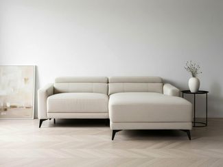 OTTO home Ecksofa LEWII, L-Form, 213 cm - elektr. Relaxfunktion, mit USB A/C-Anschluss. Federkern, verstellbaren Kopfstützen, Webstoff