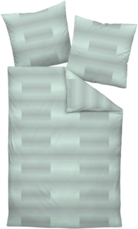 Janine Interlock-Jersey Bettwäsche 135x200,80x80 2 teilig Carmen S 55105-06-500 grün limette