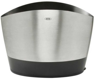 OXO Good Grips Organizer ovaler Organizer für Küchenutensilien aus Edelstahl / Kunststoff (1 St)