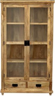 Vitrine Devi 100x180x45 aus Mangoholz