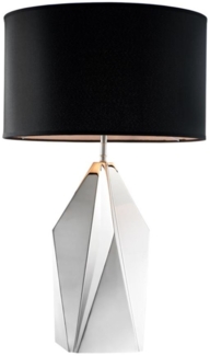 Casa Padrino Designer Tischleuchte Nickel Finish - Luxus Kollektion