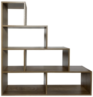 HTI-Living Raumteilerregal Raumteiler Thekla Eiche, Stück 1-tlg, Stufenregal Bücherregal