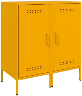 vidaXL Sideboards 2 Stk. Senfgelb 36x39x79 cm Stahl 843019