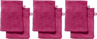 REDBEST Waschhandschuh Waschhandschuh "Chicago" 6er-Pack, Frottier, Walk-Frottier Uni