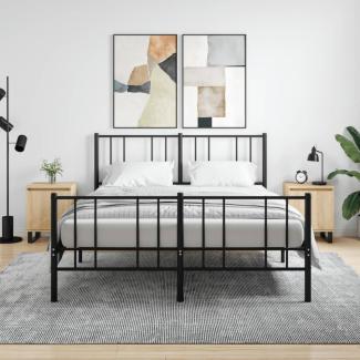 vidaXL Nachttische 2 Stk. Sonoma-Eiche 40x30x50 cm Holzwerkstoff 826851