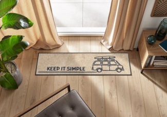 wash+dry by Kleen-Tex Läufer Keep it Simple beige, rechteckig, Höhe: 7 mm