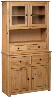 vidaXL Highboard 93x40,5x180 cm Kiefernholz Panama 282700