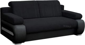 MOEBLO Schlafsofa York, Couch für Wohnzimmer, Sofagarnitur Polstersofa Wohnlandschaft, mit Schlaffunktion und Bettkasten